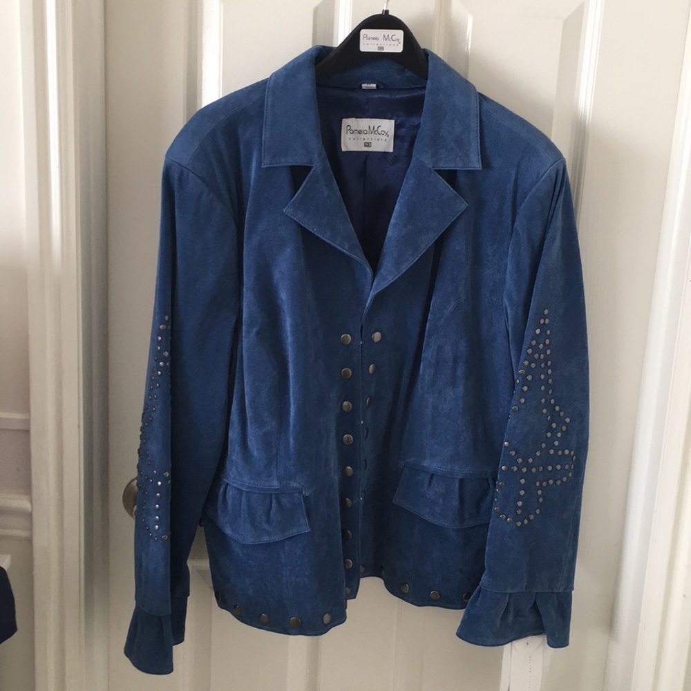 Indigo Suede Jacket